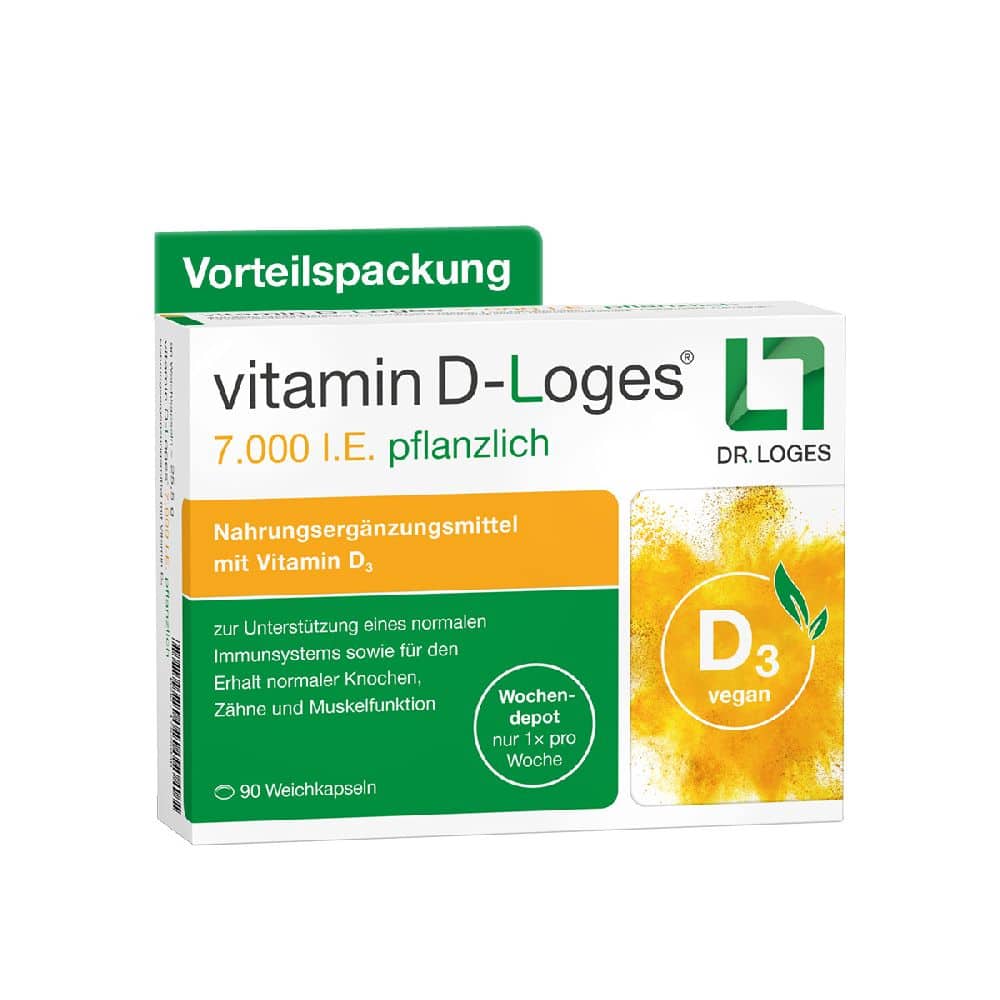 vitamin D-Loges 7.000 I.E pflanzlich 90 St Weichkapseln