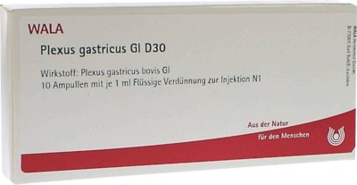 WALA Plexus gastricus Gl D30 Ampullen 10X1 ml Ampullen