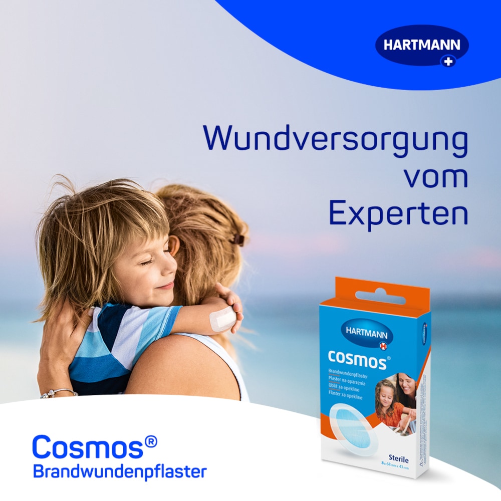HARTMANN cosmos Brandwundenpflaster 8 St Pflaster