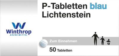 P TABLETTEN blau 8 mm Teilk. 50 St Tabletten