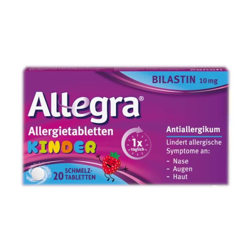 Allegra Allergietabletten KINDER 10 mg 20 St Schmelztabletten