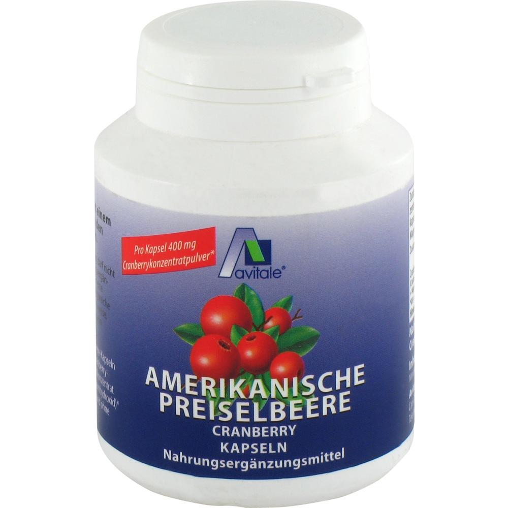 Avitale PREISELBEERE amerikanisch 400 mg Kapseln 100 St Kapseln
