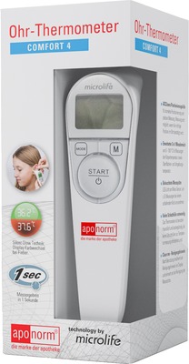 aponorm Fieberthermometer Ohr Comfort 4 1 St