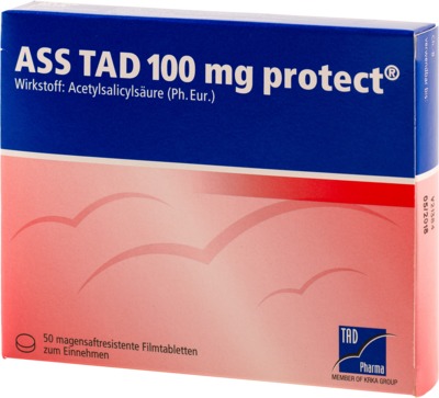 ASS TAD 100mg protect 50 St Filmtabletten magensaftresistent