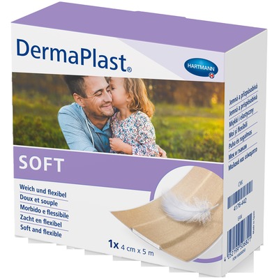 DermaPlast SOFT 4 cm x 5 m 1 St Pflaster