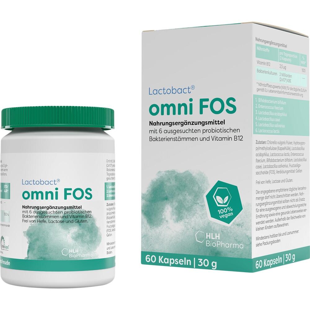 Lactobact omni FOS magensaftresistente Kapseln 60 St Kapseln magensaftresistent