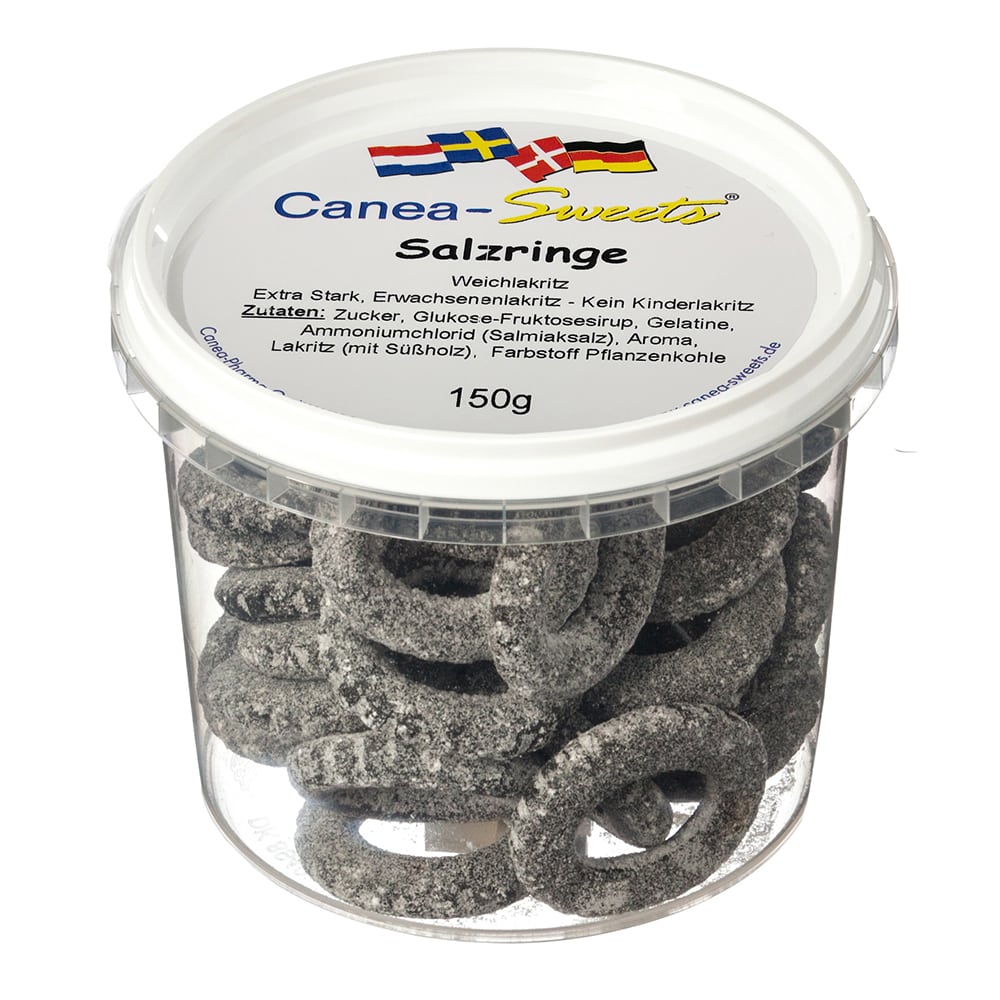 Salzringe Lakritz Canea Sweets 150 g 150 g Bonbons