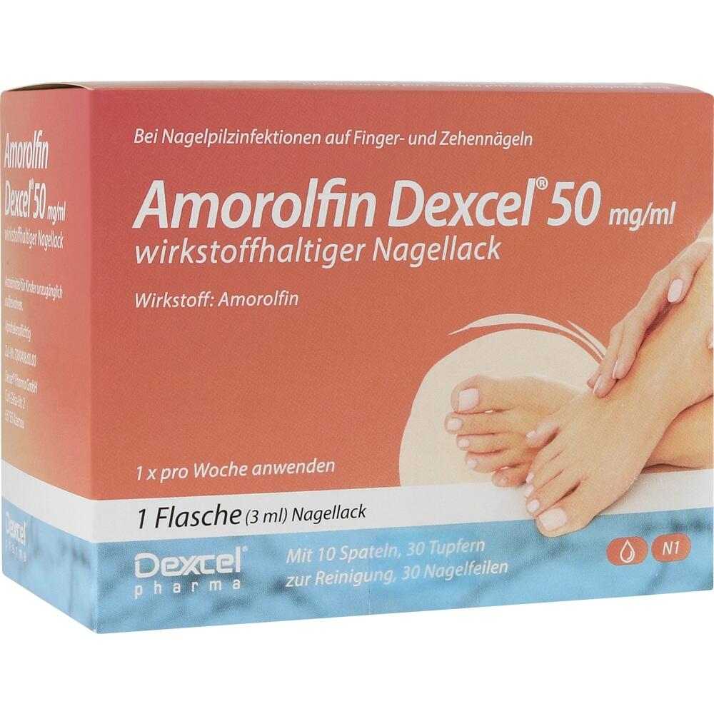 Amorolfin Dexcel 50mg/ml gegen Nagelpilz 3 ml Wirkstoffhaltiger Nagellack