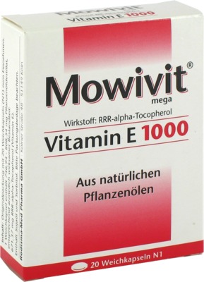 MOWIVIT Vitamin E 1000 Kapseln 20 St Kapseln