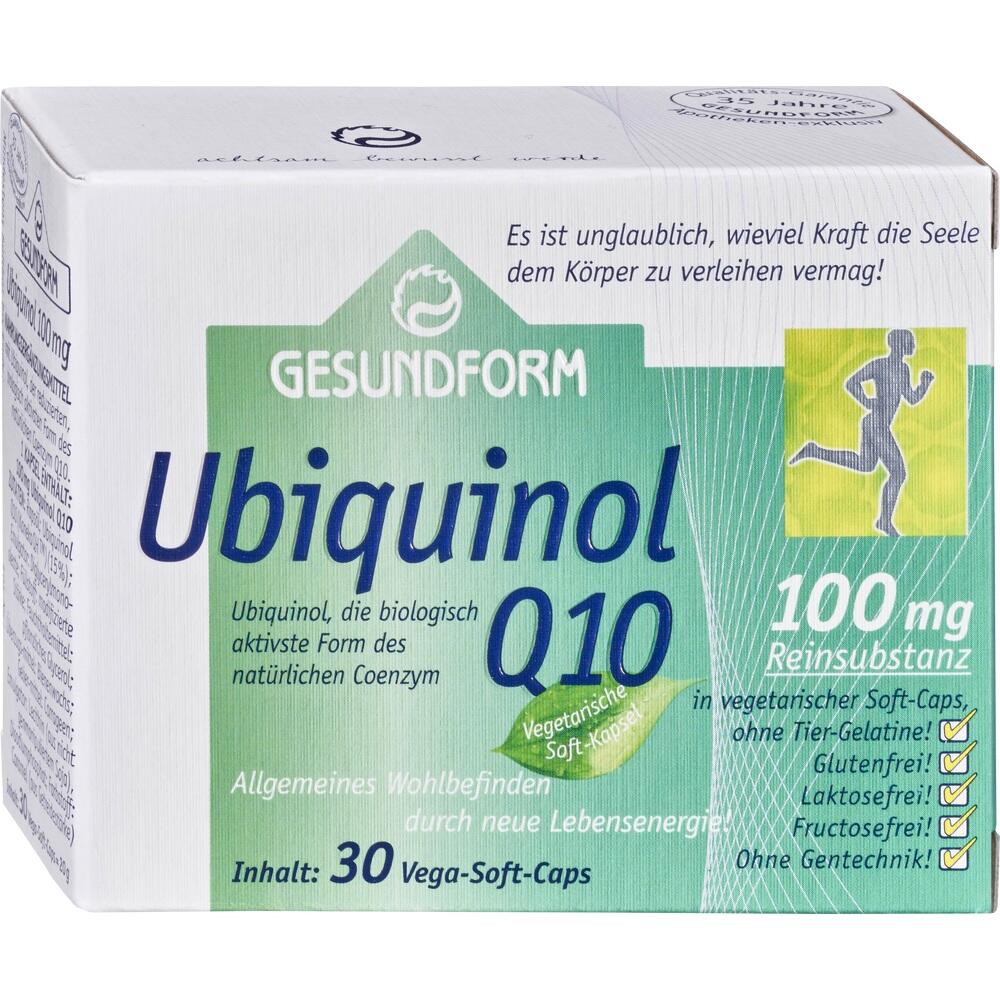 Gesundform Ubiquinol Q10 100 Mg Vega-soft-caps 30 St Kapseln