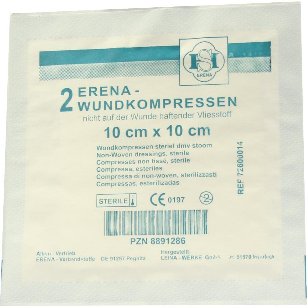 ERENA STERIL Vlieskompressen 10x10 cm 2 St