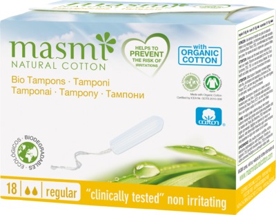 masmi Bio Tampons Classic 100% Bio-Baumwolle 18 St Tampon
