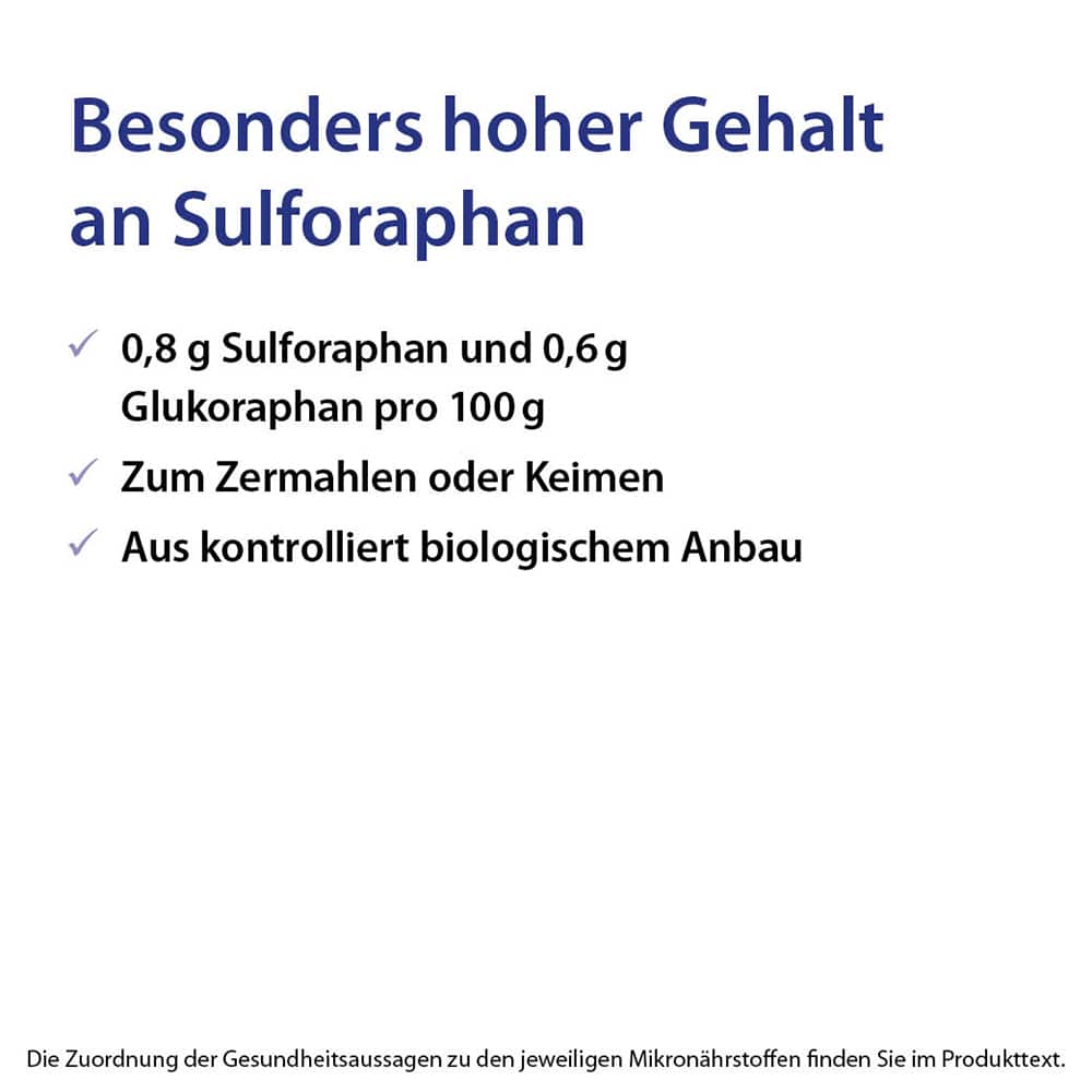 Brokkolisamen Sulfoforte BIO Brokkoli Sulforaphan