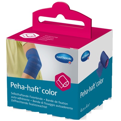 PEHA-HAFT Color Fixierbinde latexf.4 cmx4 m blau 1 St Binden