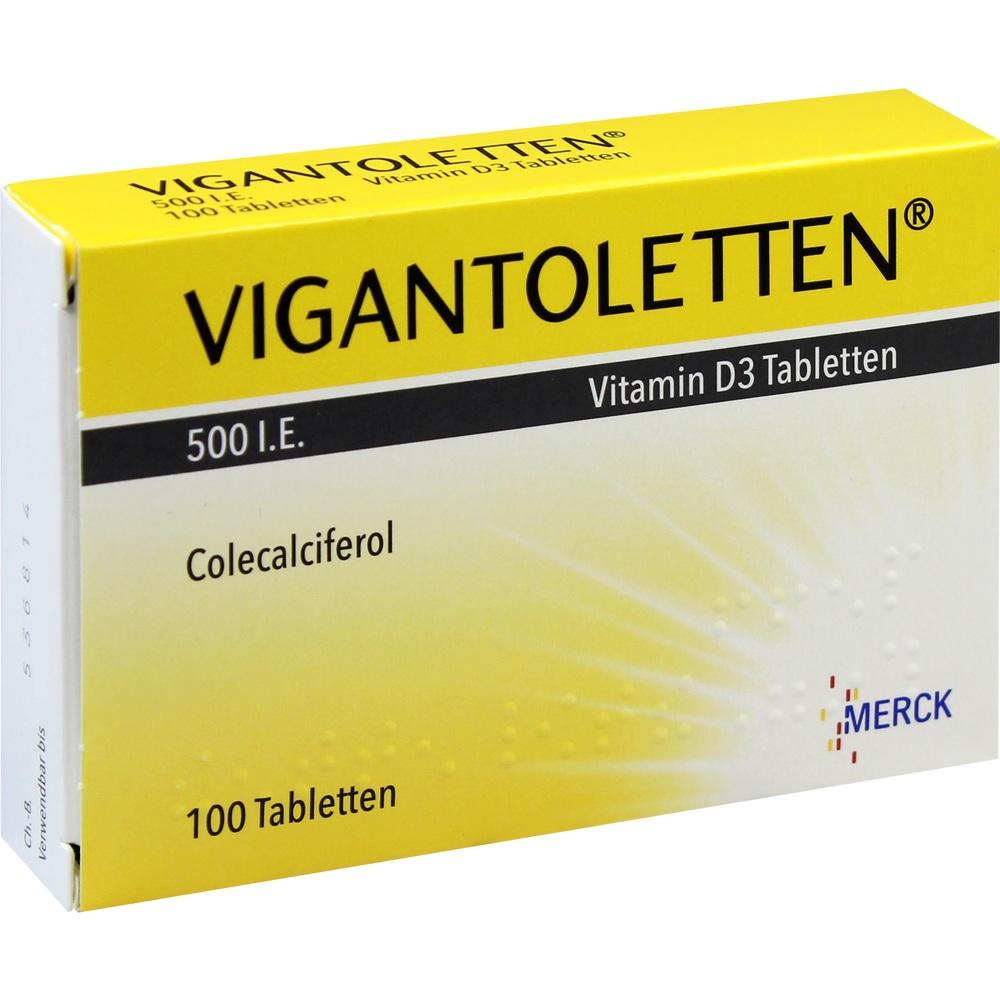 VIGANTOLETTEN 500 I.E. Vitamin D3 Tabletten 100 St Tabletten