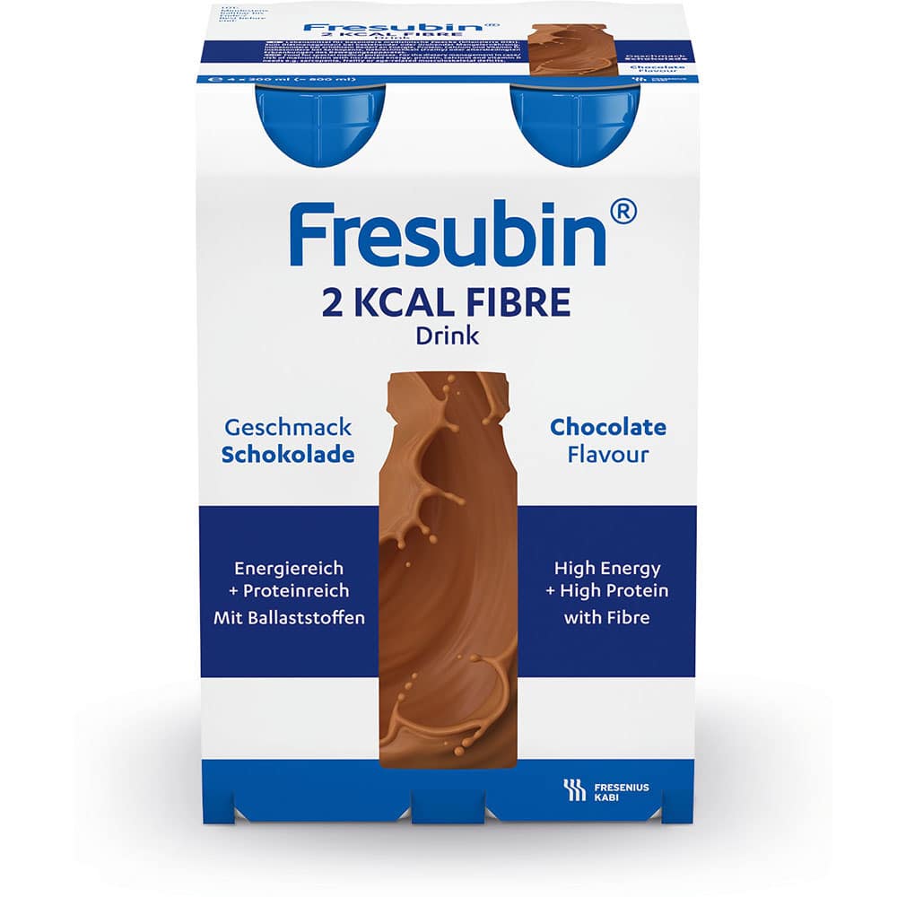 Fresubin 2 kcal Fibre Trinknahrung Schokolade 24X200 ml Lösung