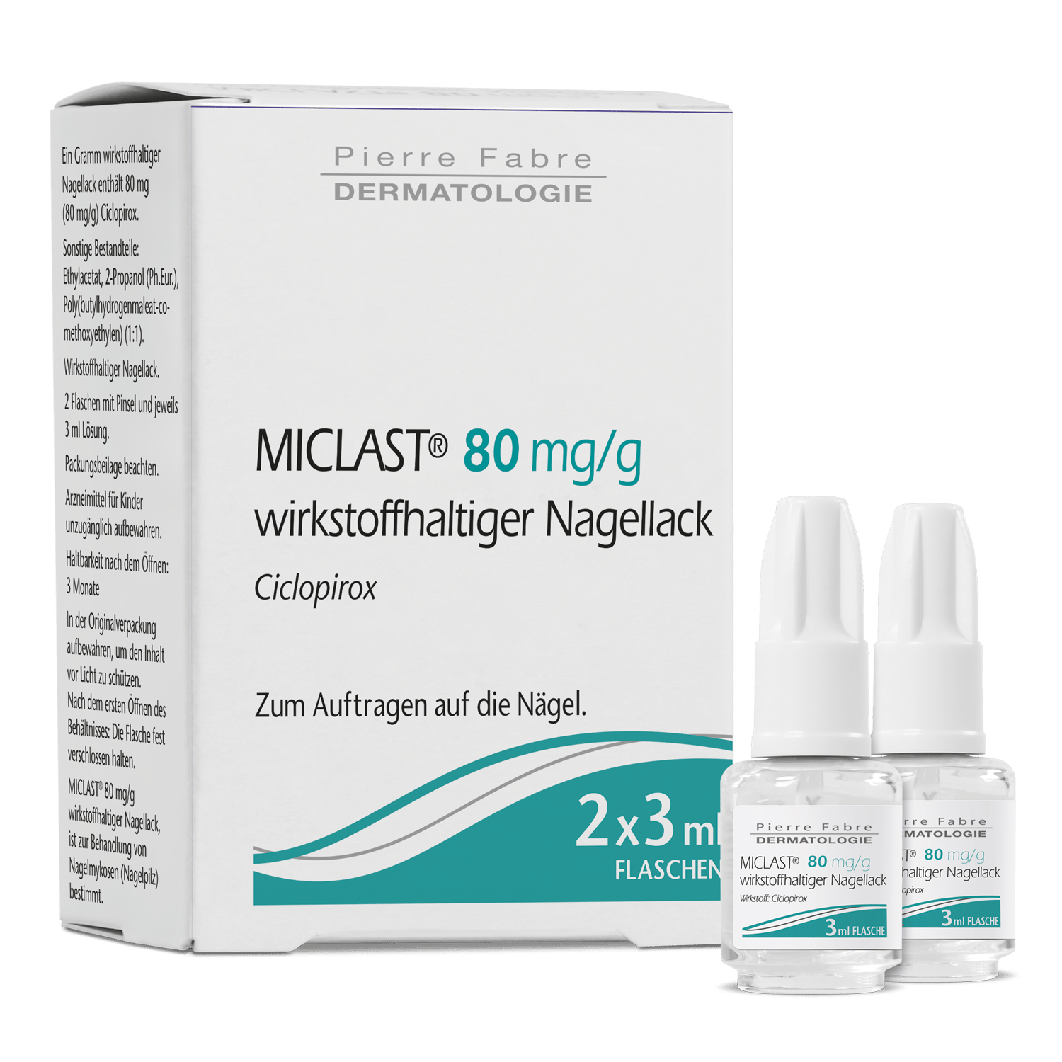 MICLAST 80 mg/g wirkstoffhaltiger Nagellack 2X3 ml Wirkstoffhaltiger Nagellack