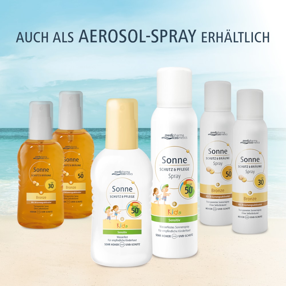 medipharma cosmetics Sonne SCHUTZ & PFLEGE Kids Sensitiv  Wasserfest LSF 50+ 200 ml Spray