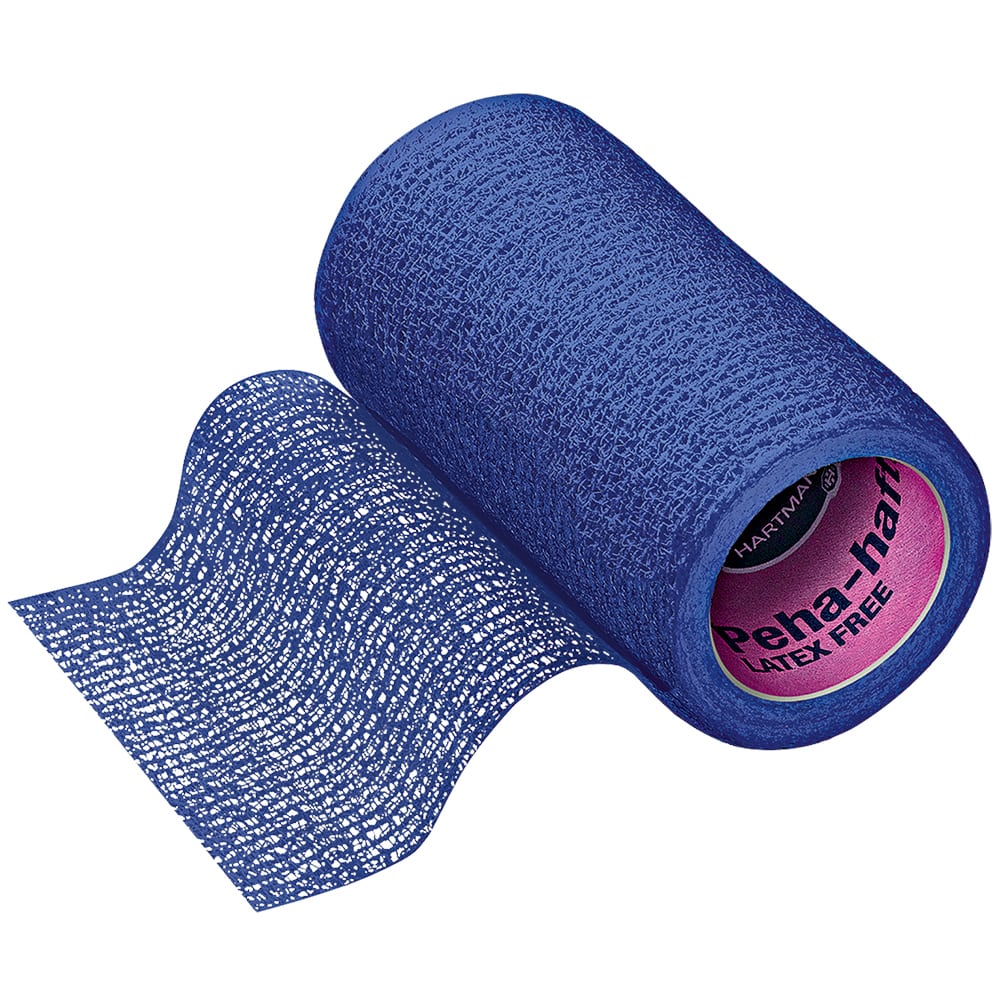 Peha-haft color Fixierbinde latexfrei 8 cm x 4 m blau 1 St Binden