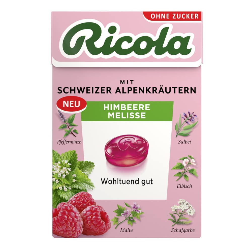 Ricola HIMBEERE MELISSE 50 g Bonbons