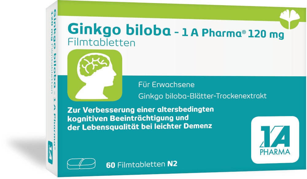 Ginkgo - 1A Pharma 120 mg 60 St Filmtabletten