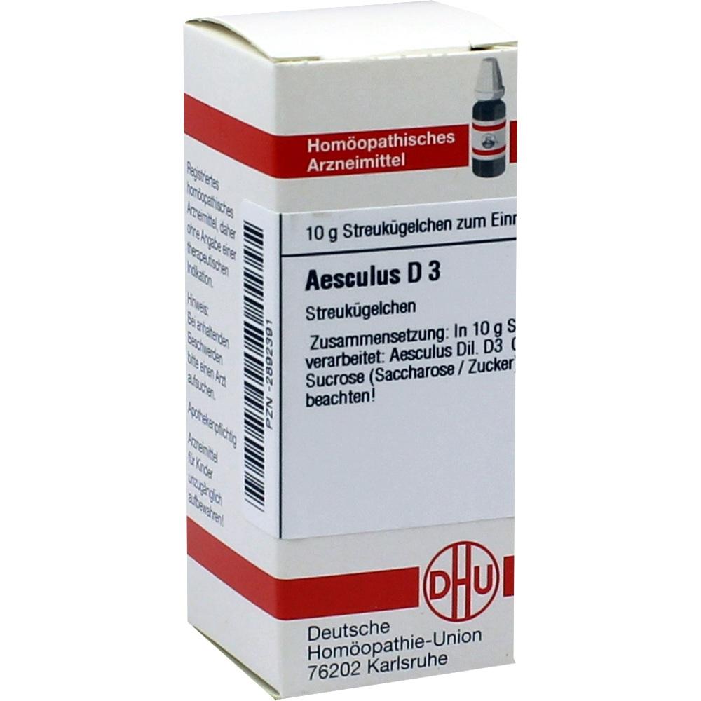 AESCULUS D 3 Globuli 10 g Globuli