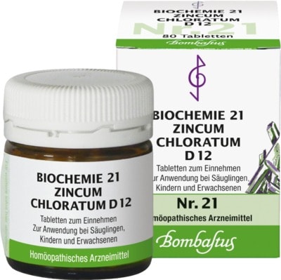 BIOCHEMIE 21 Zincum chloratum D 12 Tabletten 80 St Tabletten