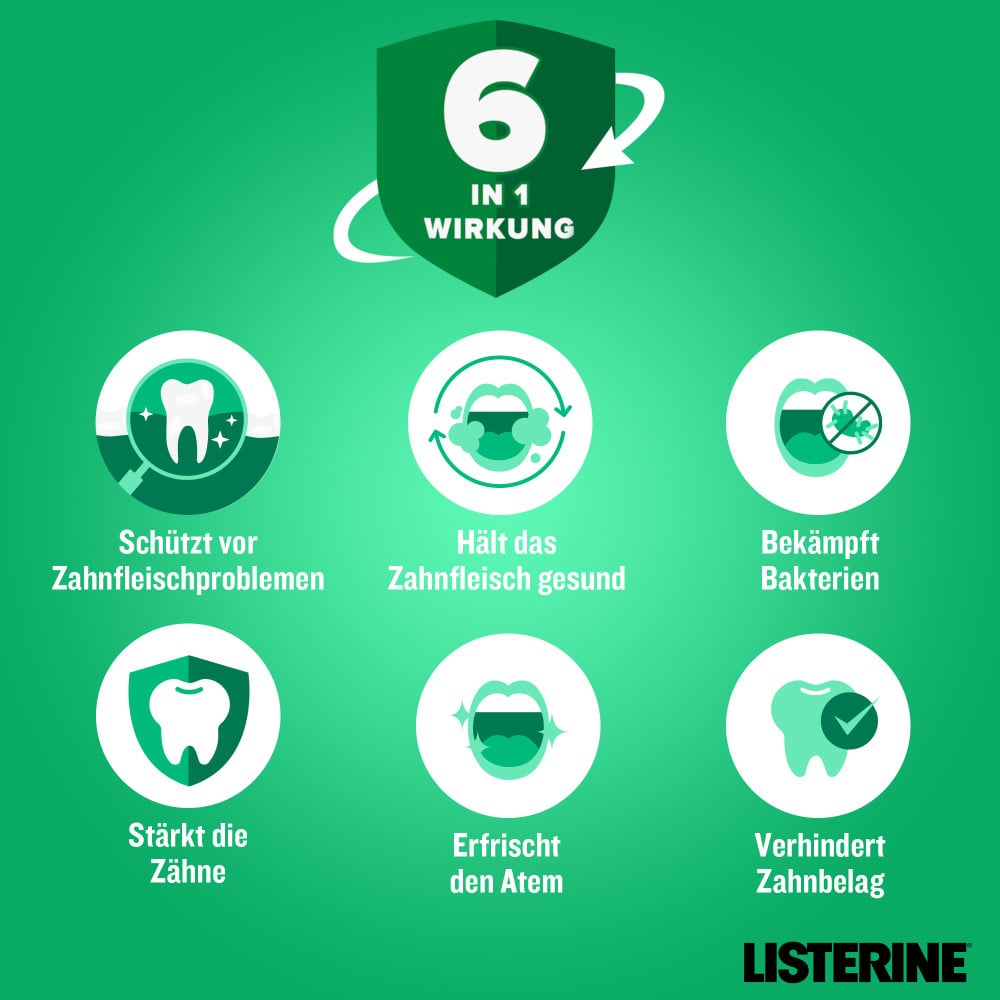 LISTERINE Total Care Zahnfleisch-Schutz 500 ml Lösung LISTERINE Total Care Zahnfleisch-Schutz 500 ml Lösung