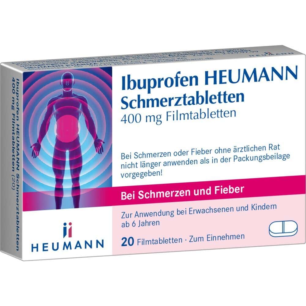 Ibuprofen HEUMANN Schmerztabletten 400mg 20 St Filmtabletten