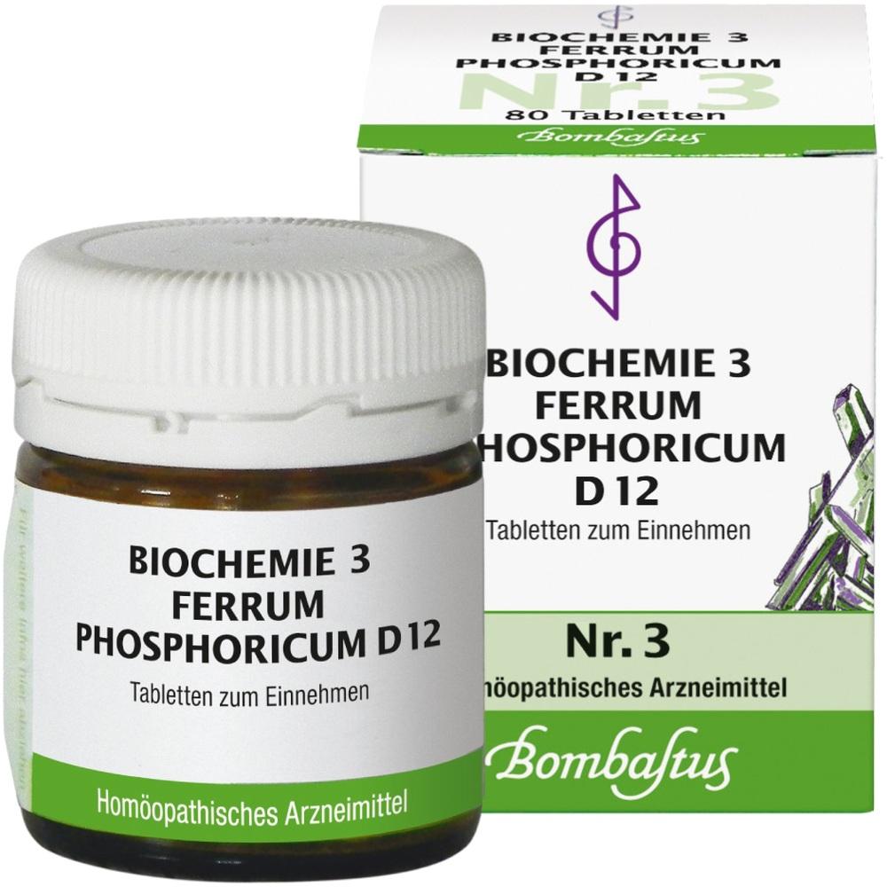 BIOCHEMIE 3 Ferrum phosphoricum D 12 Tabletten 80 St Tabletten