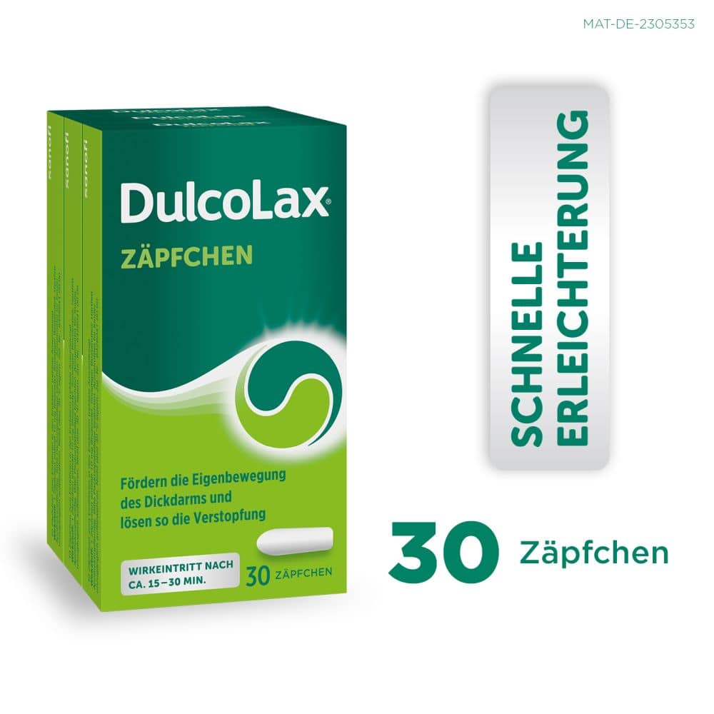 Dulcolax Zäpfchen - Abführmittel bei Verstopfung  30 St Suppositorien