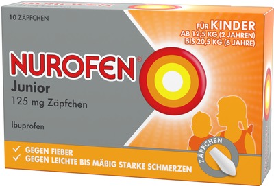 NUROFEN Junior 125mg 10 St Suppositorien