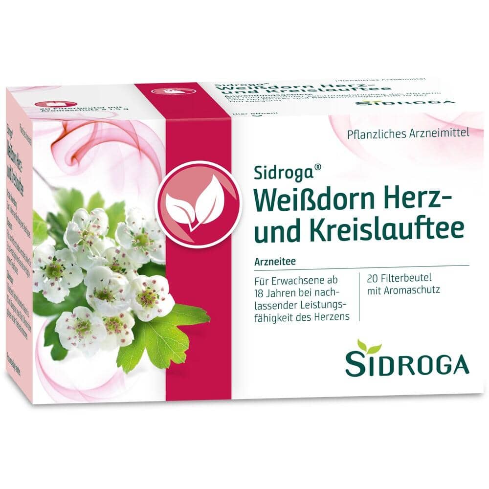 SIDROGA Weißdorn Herz- und Kreislauftee 20X1.5 g Tee