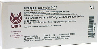Glandulae Suprarenales Gl D8 Ampullen 10X1 ml Ampullen