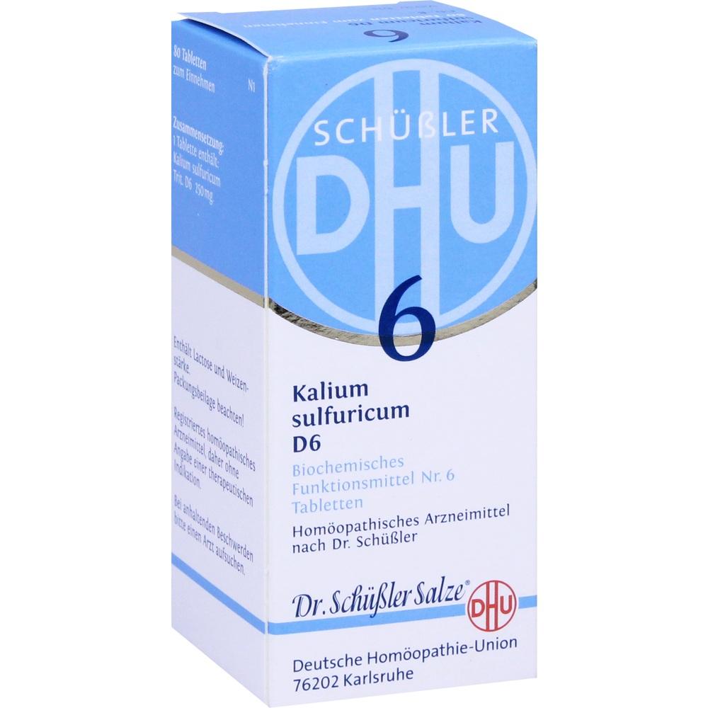 DHU Schüßler-Salz Nr. 6 Kalium sulfuricum D6 80 St Tabletten