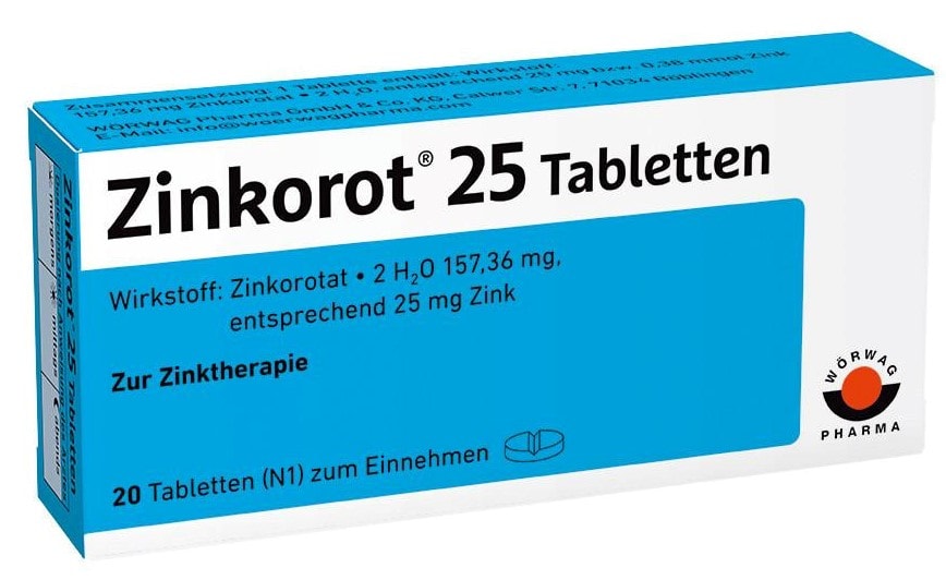 Zinkorot 25 20 St Tabletten