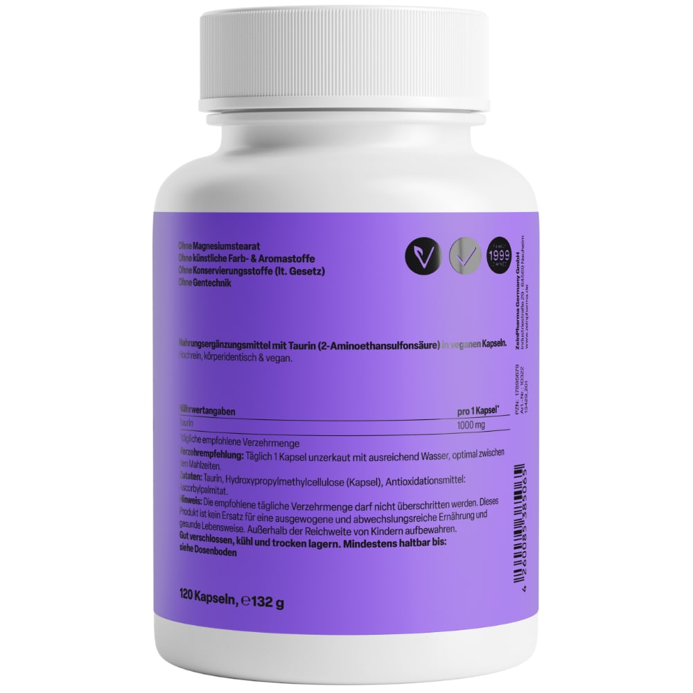 Zein Pharma Taurin 1000 mg 120 St Kapseln