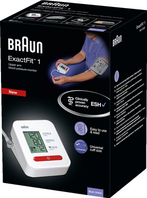 BRAUN BLUTDRUCKMESSGERÄT ExactFit1 Oberarm BUA5000 1 St