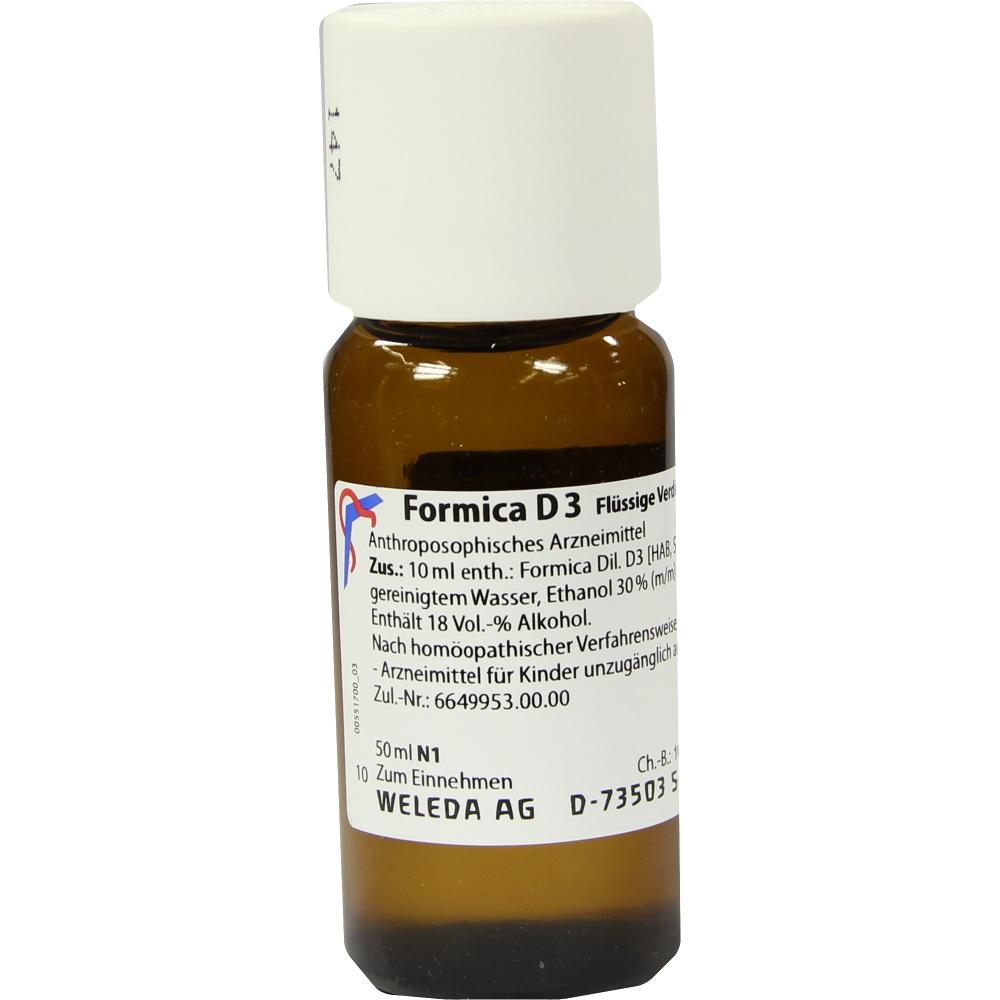 WELEDA FORMICA D 3 Dilution 50 ml Dilution
