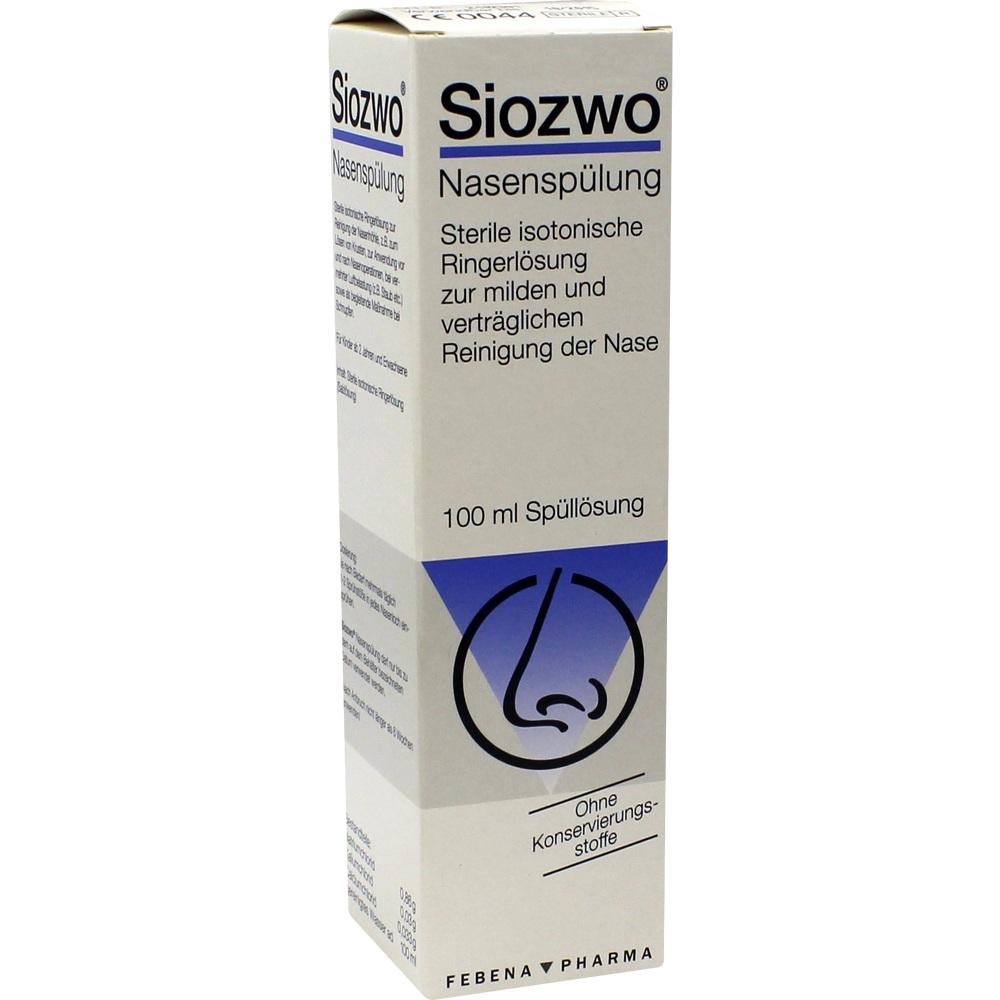 SIOZWO Nasenspülung Konservierungsstofffrei 100 ml Spüllösung