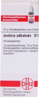 JUSTICIA adhatoda D 6 Globuli 10 g Globuli