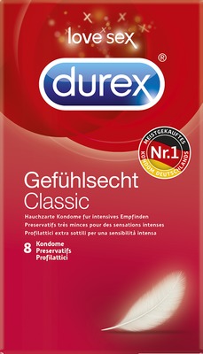 durex Gefühlsecht CLASSIC 8 St Kondome