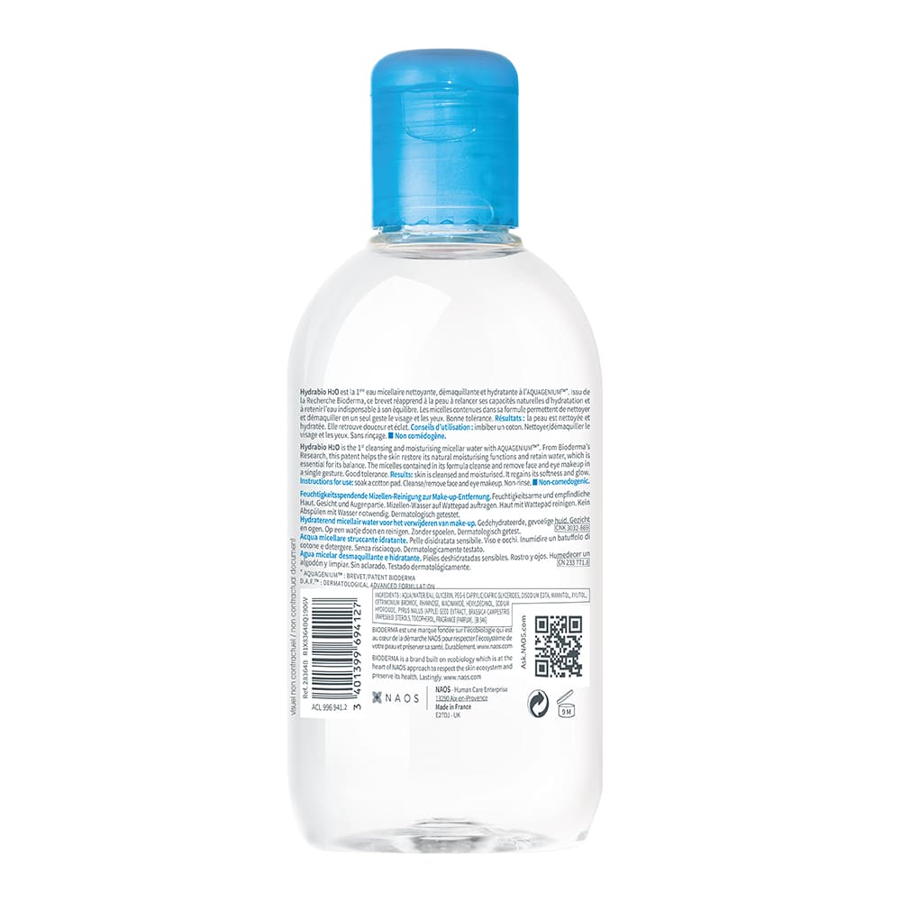 BIODERMA Hydrabio H2O Feuchtigkeitsspendendes Mizellen-Reinigungswasser  250 ml Lösung