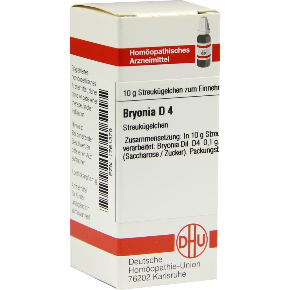 BRYONIA D 4 Globuli 10 g Globuli