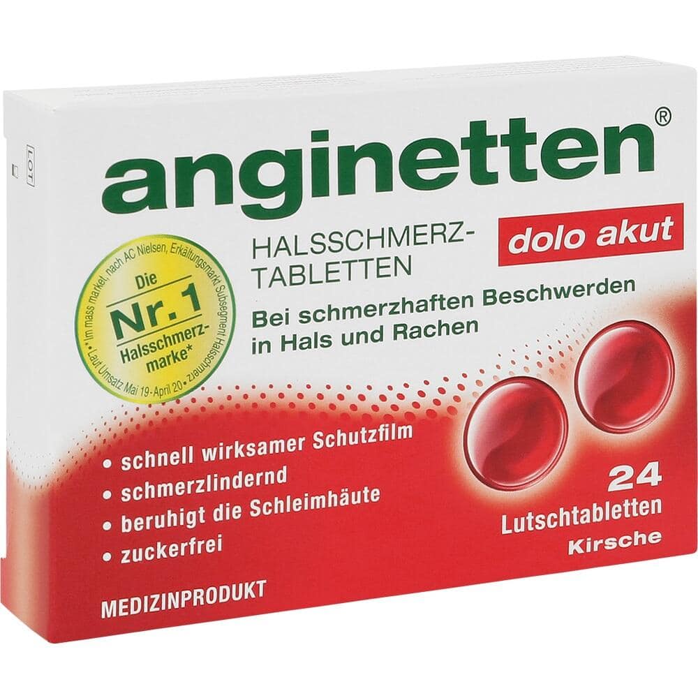 ANGINETTEN dolo akut  24 St Lutschtabletten