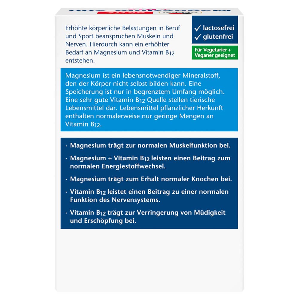 Doppelherz aktiv Magnesium 500 + B12 6X15 St Brausetabletten