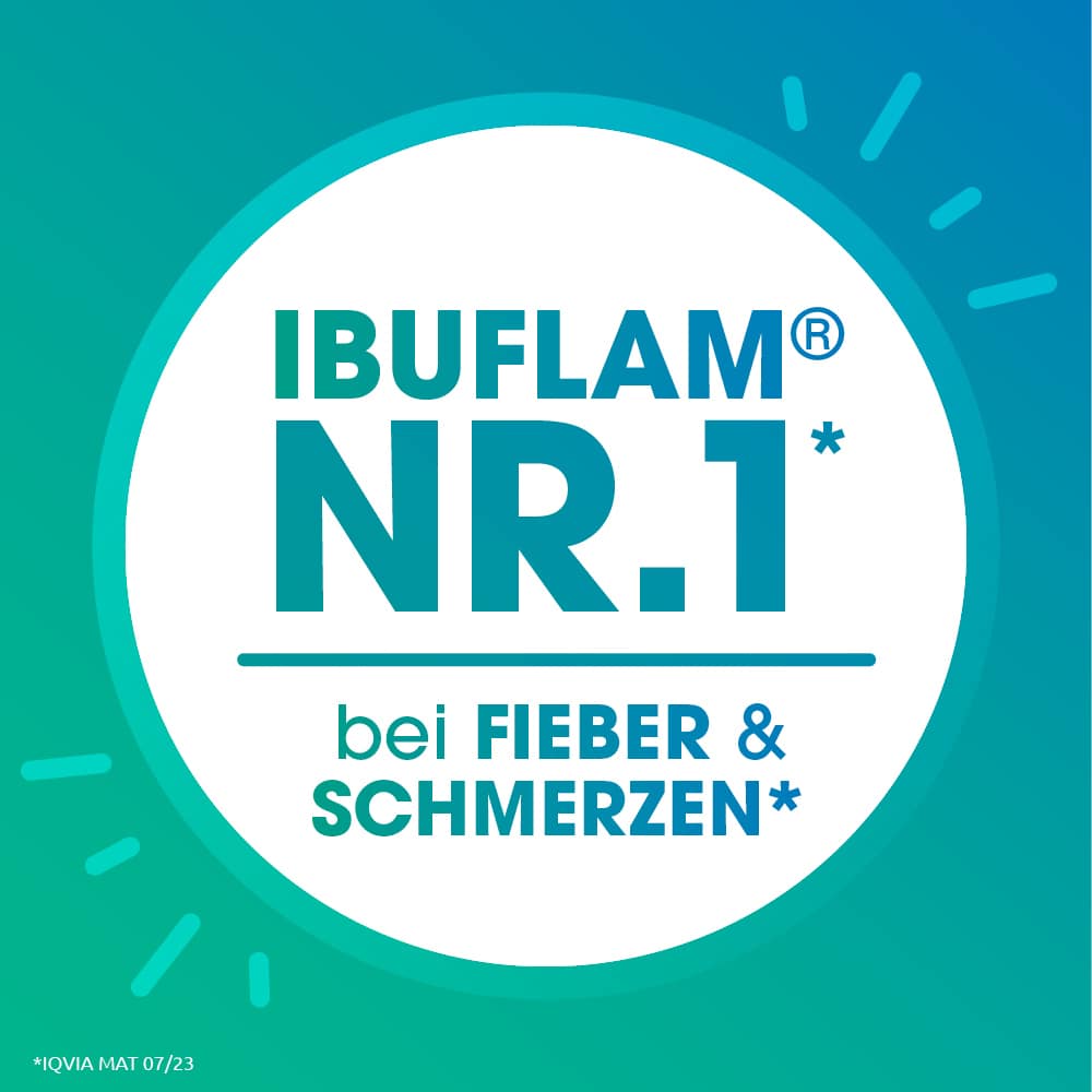 Ibuflam Kindersaft 20 mg/ml  gegen Fieber und Schmerzen 100 ml Suspension zum Einnehmen