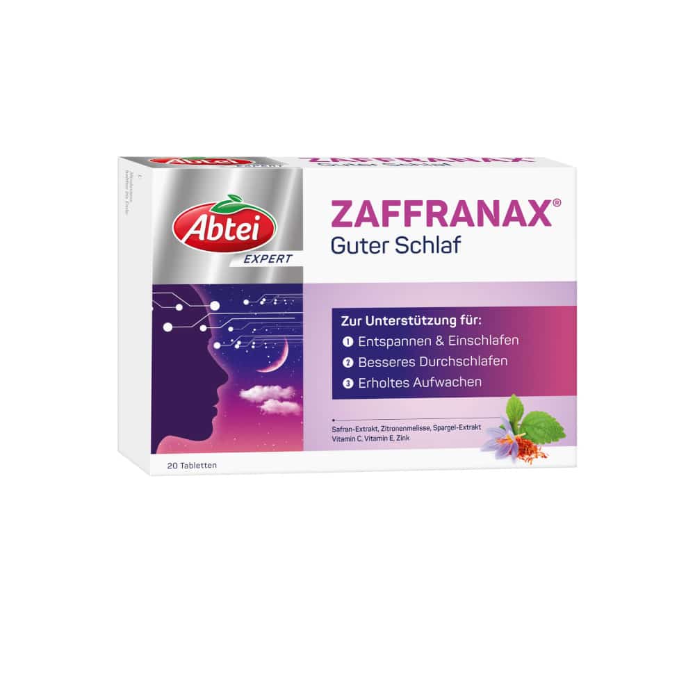 Abtei EXPERT ZAFFRANAX Guter Schlaf 20 St Tabletten