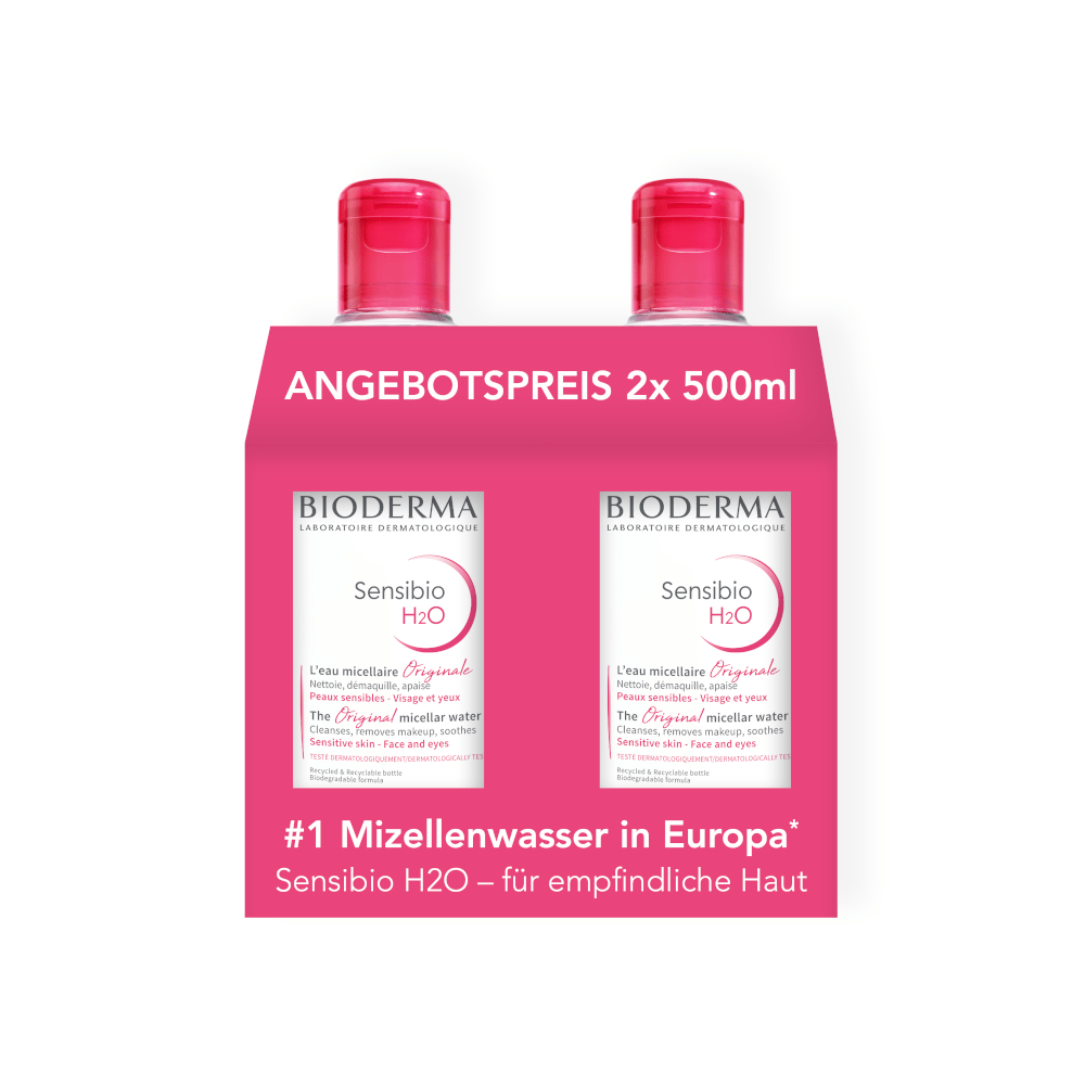 BIODERMA Sensibio H2O Doppelpack 2X500 ml Lösung