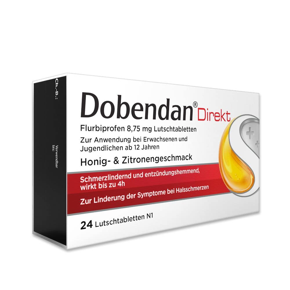 Dobendan Direkt - bei Halsschmerzen 24 St Lutschtabletten